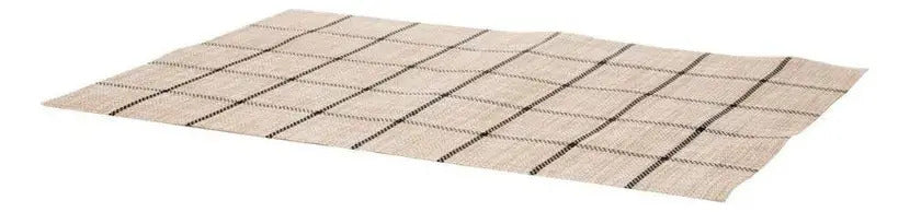 Jogo Americano Grid Em Pvc 45x30cm - Lyor Bege Listras