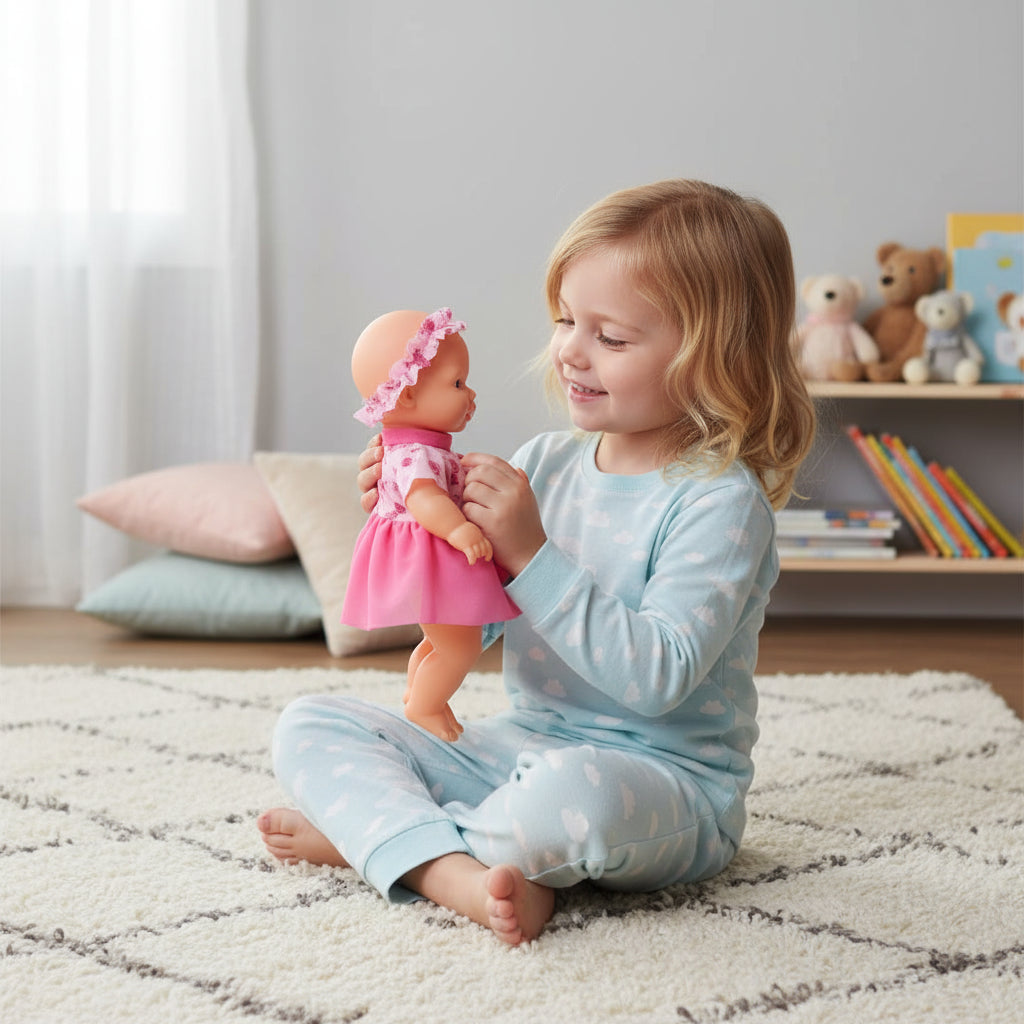 Boneca Bebe Nayla 34 Cm Infantil Menina Adijomar