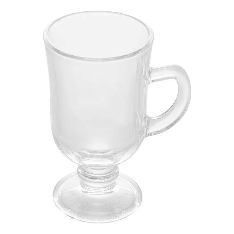 Conjunto 06 Taças Com Alça 114ml Lyor Cor Transparente Transparente