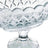 Centro De Mesa De Cristal Com Pé Angel 29cm X 13cm X 20cm Wolff Incolor
