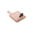 Conjunto Para Queijo Tábua De Bambu E Faca 12x20 Cm Cor Madeira