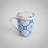 Caneca Lyor Braga De Porcelana Super White Azul Branca 340ml Azul