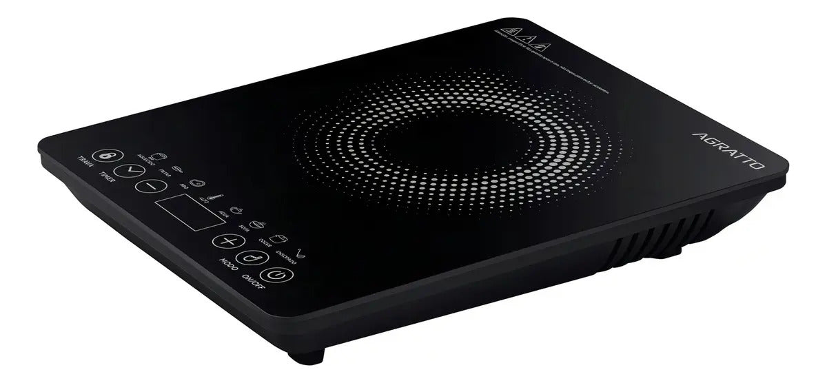 Cooktop Indução Ackll01l-02 Preto 1 Boca 2000w Agratto 220v Preto 220v