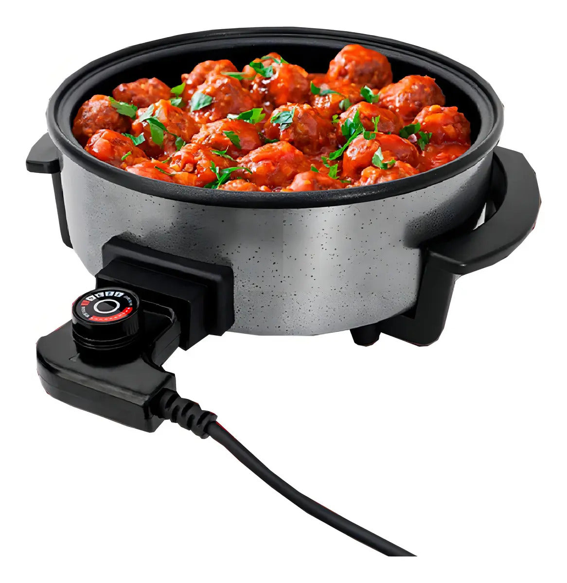 Panela Eletrica Mangiare 1500w 30cm Prepara Tudo - Agratto Preto 220v 60 Hz