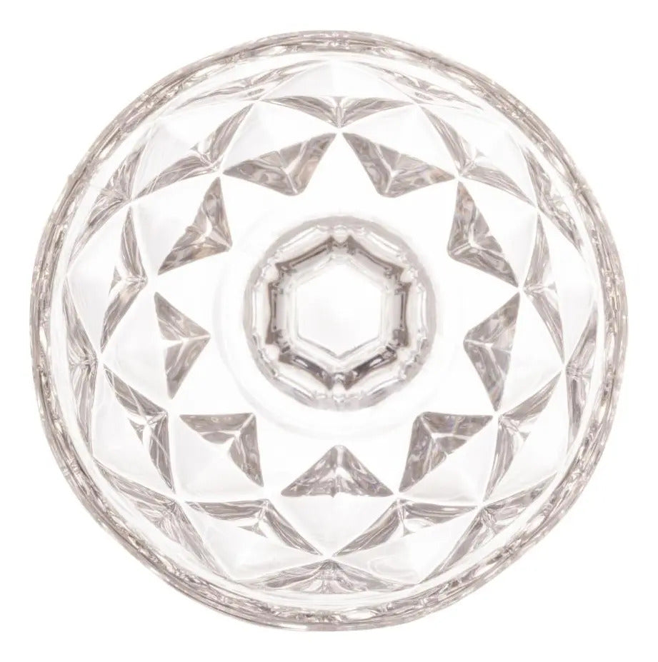 Jogo 6 Taças De Vidro 325ml Diamond Lyor 6473 Transparente