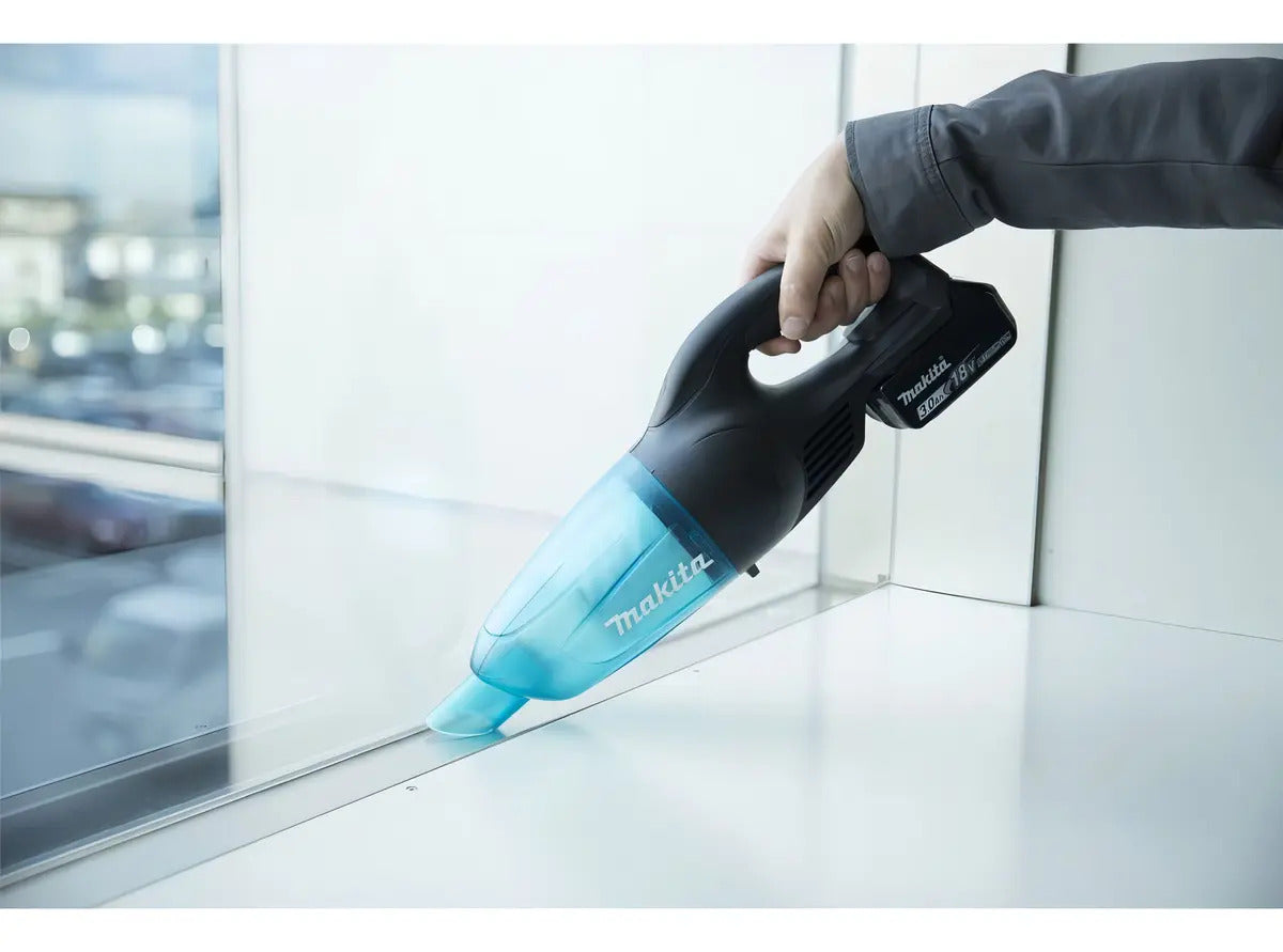 Aspirador De Pó Portátil 18v Dcl180rfb Makita C/ Bateria E Carregador Azul Makita/preto