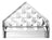 Porta Guardanapos Diamond Vidro Cristal - Lyor Transparente