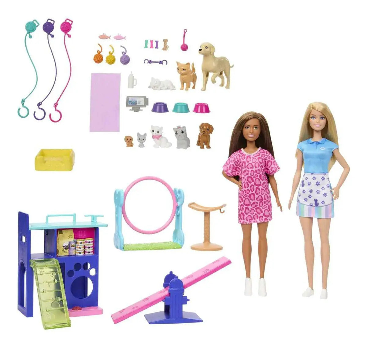 Conjunto De Jogos Barbie Set De Juego Pet Care Multicolorido Multicolor
