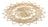 Lugar Americano Lyor Palm De Fibra Natural Mandala 35cm Âmbar Liso
