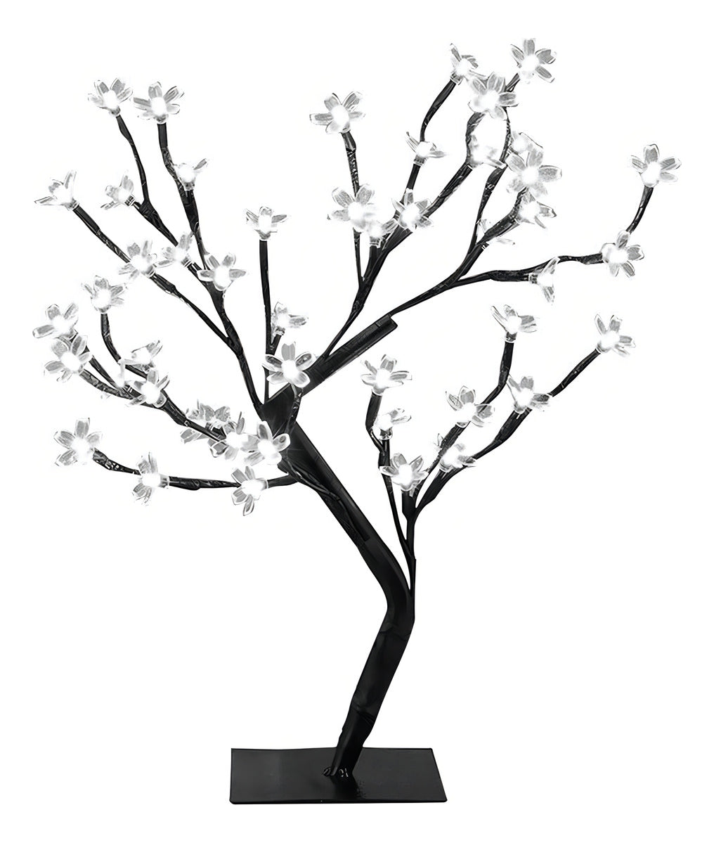 Cerejeira Árvore Decorativa 60cm 80leds Branco 8funções Branco 220v