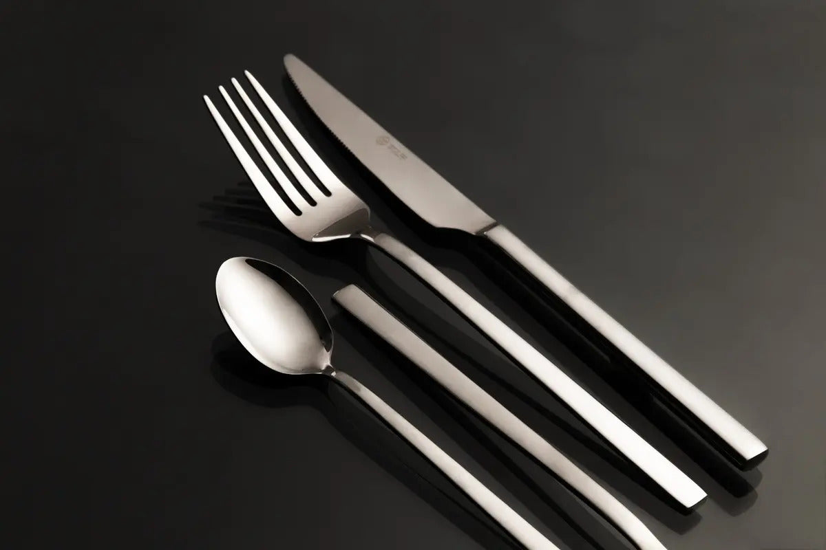 Faqueiro 24 Peças De Aço Inox Firenze Talheres Acabamento Elegante Wolff