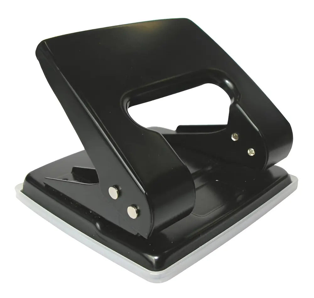Perfurador P-020 - 2 Furos - Furador De Papel - Cis Preto Redonda