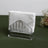Porta Guardanapos Lyor Radial De Cristal 7,5cm X 12cm Prata