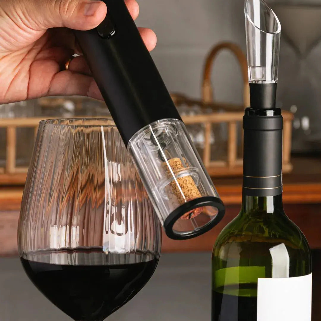 Conjunto Para Vinho Com 5 Peças E Suporte - Wolff