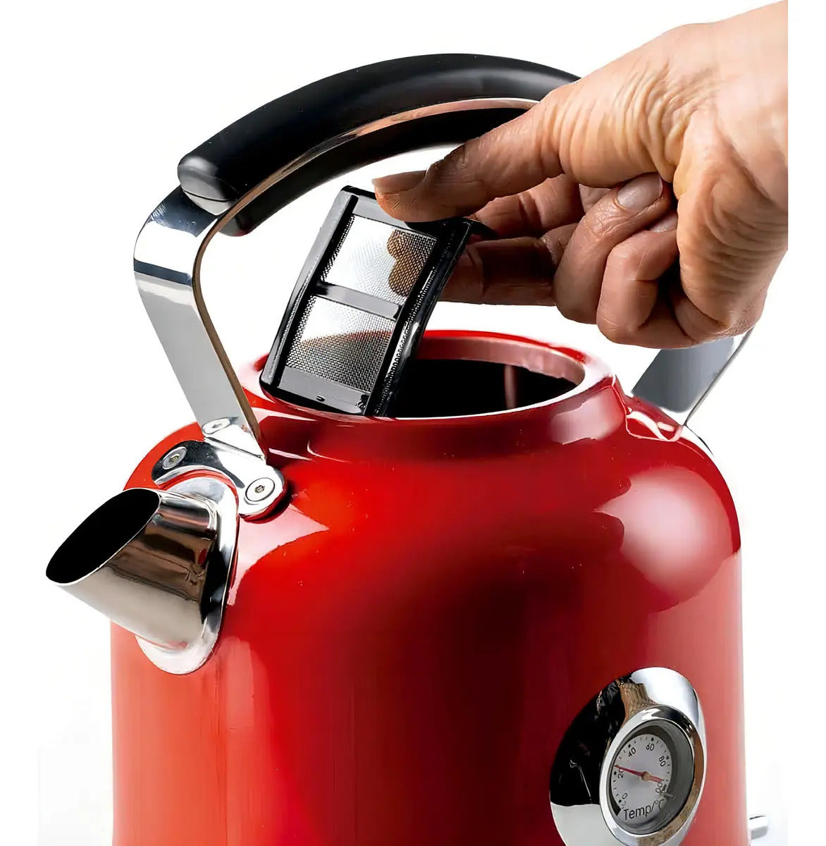 Chaleira Elétrica Ariete Moderna Vermelha 1,7l 1850w Vermelho 220v