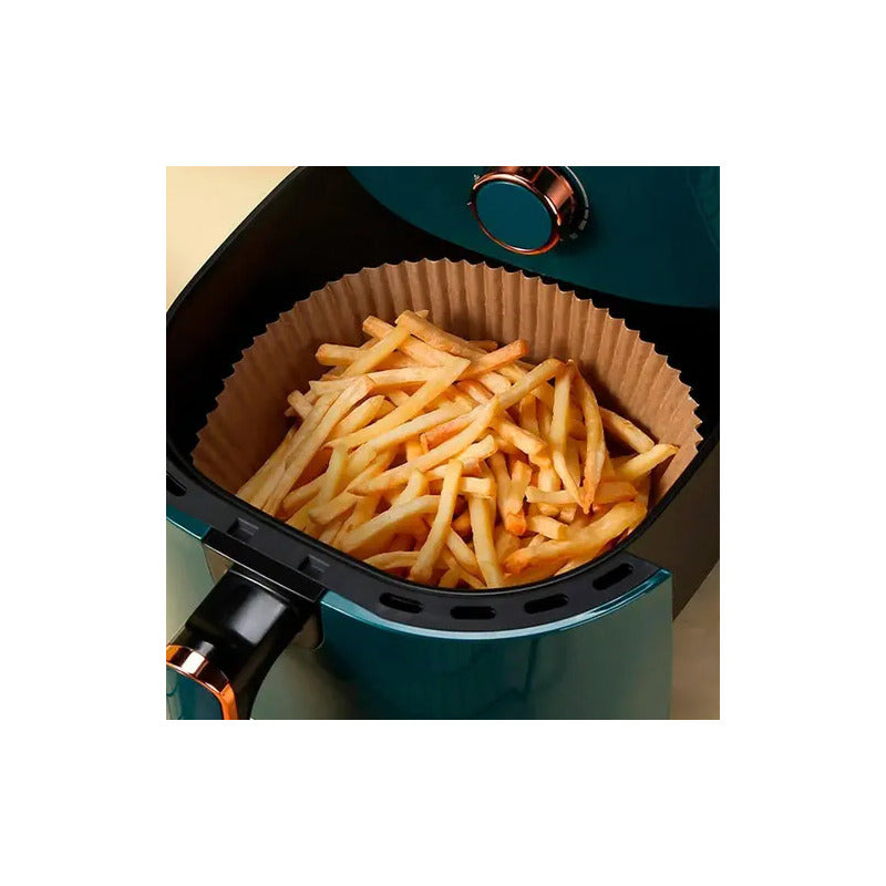 Forma De Air Fryer Papel Descartável 50 Folhas Quadrada Lyor