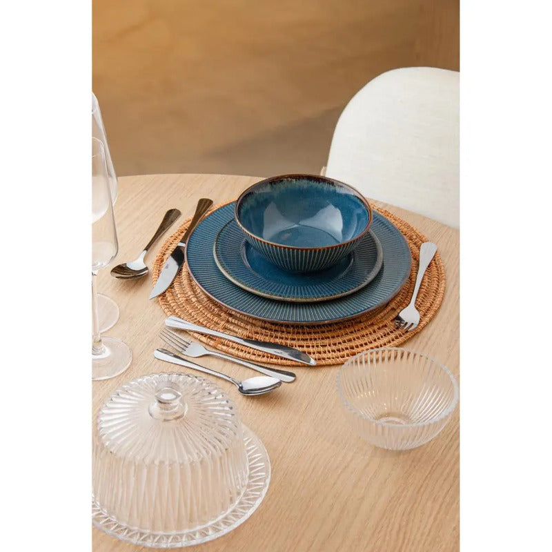 6 Facas Para Churrasco Lyor Positano De Aço Inox 23cm Dourado