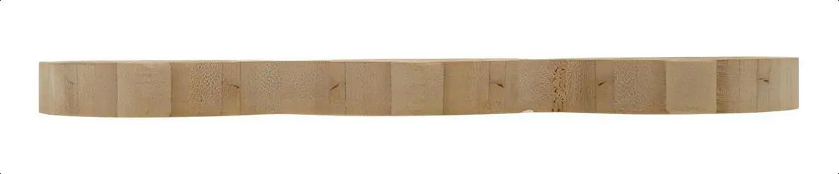 Petisqueira 3 Divisórias Lyor Coração De Bambu Natural 25cm Natural
