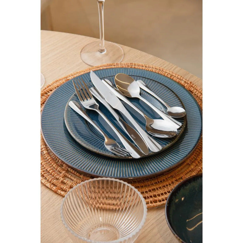 Jogo 6 Garfos Para Sobremesa De Aço Inox Positano 16cm Lyor Prateado
