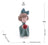 Figura Boneca Com Maçã Wolff De Resina 9cm X 9cm X 23cm Cor Colorido