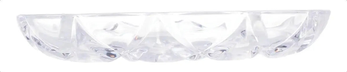 Prato De Sobremesa Bolo E Doces Cristal Diamond 18,5cm Lyor Cor Transparente