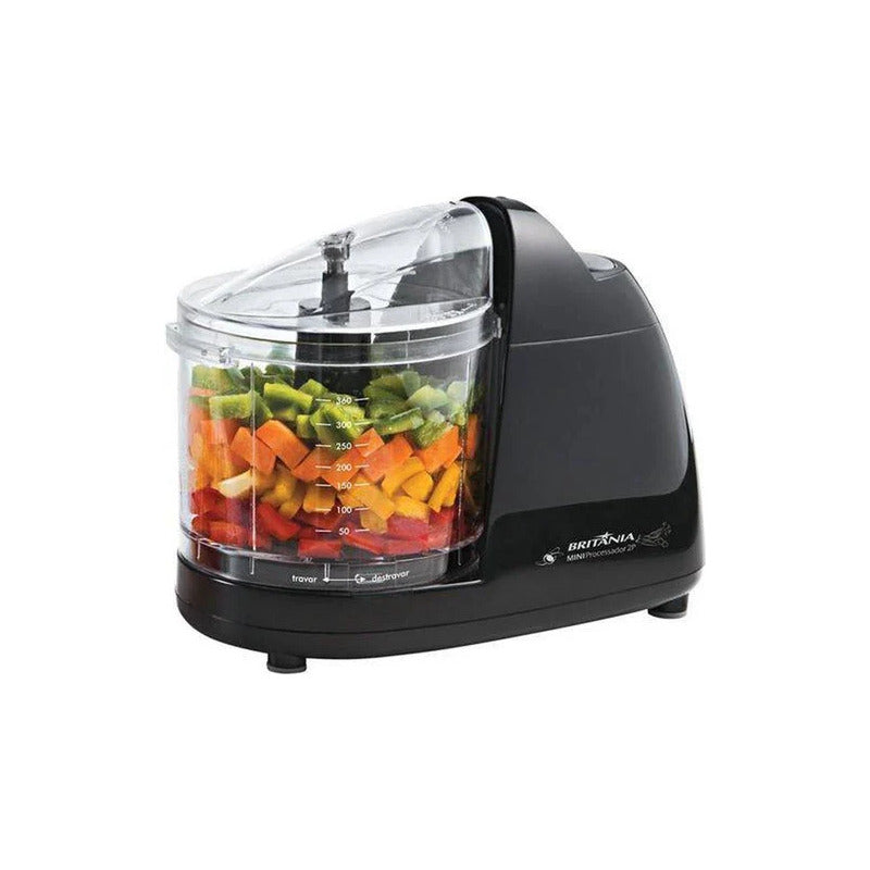 Mixer Agratto Mini Processador 100w Ampro1l-02 Preto 220v