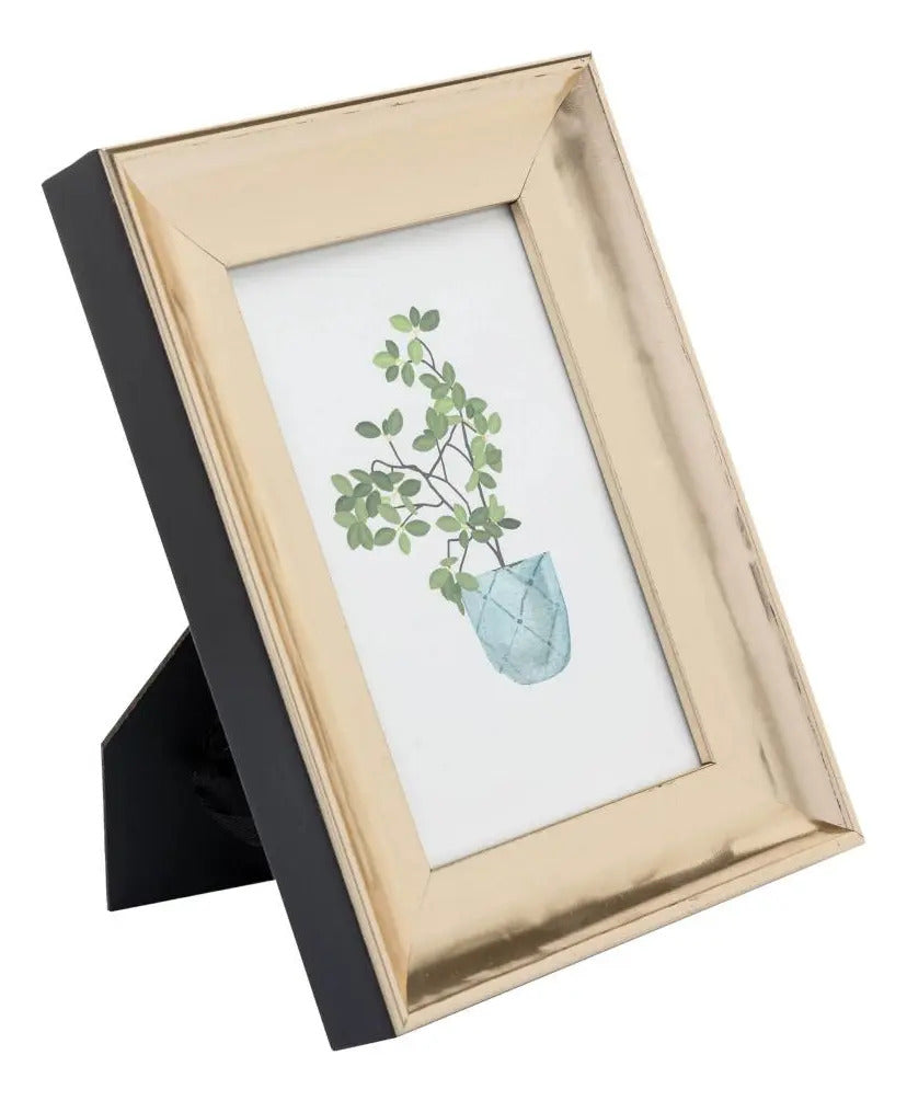 Porta-retrato Dourado Nobreza 10cm X 15cm - Wolff Dourado Liso
