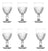 Jogo De Taça Coração 6 Peças Cristal Transparente 330ml Lyor Cor Incolor