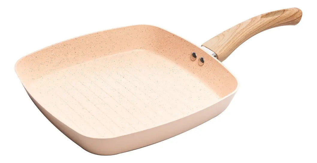 Bistequeira Indução Revestimento Cerâmico Bege 24cm - Lyor N/a