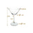 Jogo De Taças Para Martini Bohemia Gastro 280 Ml - 6 Peças Transparente