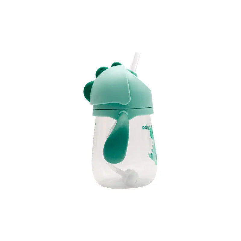 Copo Transição Antivazamento Válvula Dino Com Alça Buba® Cor Verde Liso