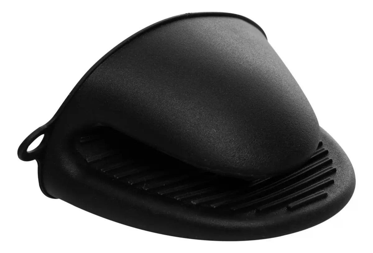 Luva Térmica De Silicone Forno Alta Resistência Lyor Cor Preto