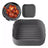 Kit 2 Forma P/airfryer Multiuso Quadrada Silicone 16cm Cinza