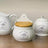 Saleiro De Parede Porcelana Com Tampa De Madeira Lyor 8059 Branco