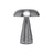 Luminaria De Mesa Cogumelo Prata Metálico Mushroom - Lyor Prateado 220v