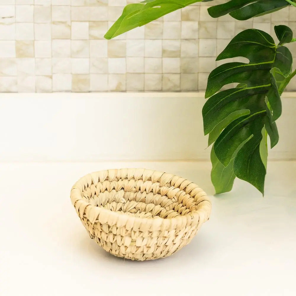 Bowl Lyor Braid De Fibra Natural 13cm X 13cm X 6cm Natural