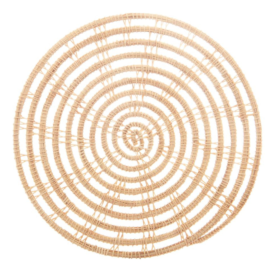 2 Descansos Para Panela Lyor Palm De Fibra Natural Natural Liso