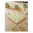 Kit Tábua Bambu Bandeja Cerâmica Faca Siciliano 3 Peças C953 Geométrico Amarelo