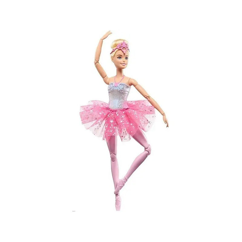 Boneca Barbie Bailarina Com Luzes Brilhantes Luxo Mattel