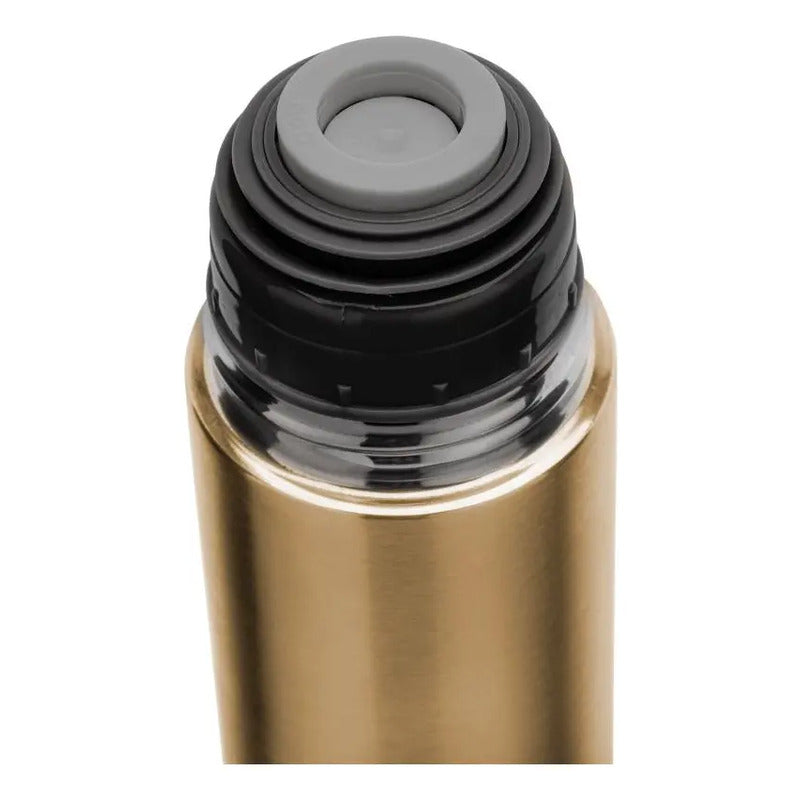 Garrafa Térmica Lyor De Aço Inox Bullet Dourada 500ml Dourado