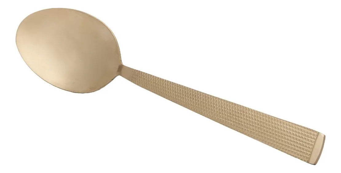 Faqueiro 16 Peças De Aço Inox Santorini Champanhe - Lyor Champanhe