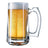 Kit 4 Canecas Para Chopp E Cerveja De Vidro 365 Ml- Lyor Branco