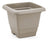 Vaso Plasmont Quadrado Areia Grego 14,5cm Bege
