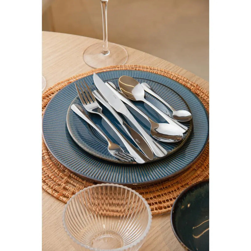 6 Facas Para Churrasco Lyor Positano De Aço Inox 23cm Dourado