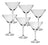 Jogo De Taças Para Martini Bohemia Gastro 280 Ml - 6 Peças Transparente