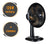 Ventilador De Mesa 40cm Turbo Preto/bronze Ventimais 220v 40 Cm 60 Hz Preto 220v Bronze Plástico 6