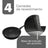 Frigideira Grande Wok Indução Preto 28cm - Lyor Preta
