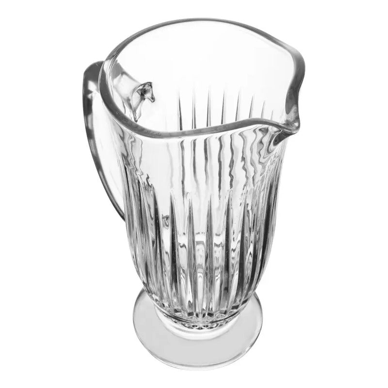 Jarra Com 6 Copos Lyor Deli Diamante De Vidro 1l/300ml Incolor
