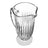 Jarra Com 6 Copos Lyor Deli Diamante De Vidro 1l/300ml Incolor