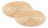 2 Descansos Para Panela Lyor Palm De Fibra Natural Natural Liso